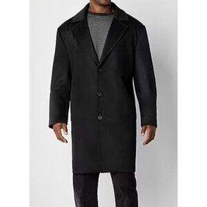 NWT Men's Shaquille O'Neal XLG Big and Tall Topcoat Black 3XL